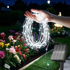 100 200 300led Solar Power String Lights Outdoor Garden Wedding Party Fairy Lamp