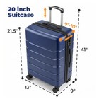 20-28 Inch Luggage  Expandable Hardside Suitcase With Spinner Wheels  Blue black