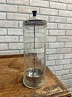 Vintage Barbicide Disinfectant Jar Barber Shop Glass 12  Lidded Container
