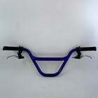 Vintage Bmx Handlebar Old School Bmx Freestyle Bars Blue Promax Levers B1