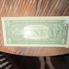  1 Federal Reserve Error Note E51328551 Altered Portrait  Kasey Kaine 