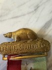 Antique 1905 Modern Woodmen Of America Official Souvenir Beaver Badge Milwaukee