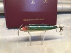 Vintage Heddon 179    sos     Glass Eye Wood  Lure In Greenscale-nice    L788