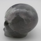 Xl Beautiful Fluorite Crystal Alien Head With Labradorite Gem Stone Eyes