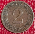 Higher Grade 1924 A Germany 2 Pfennig-deutsches Reich-jan363