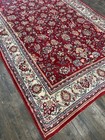 Vintage Handmade Sarouk Rug Gorgeous Floral Masterpiece 7x10   8 Brilliant Colors