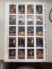  rare  1997-98 Topps Minted In Springfield Hof 11 Uncut Sheets W 2 Kobe Bryant 