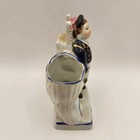 Antique Ceramic Match Holder And Striker Figurine  matches Sir 