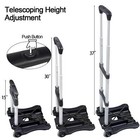 Folding Hand Truck And Dolly 110-lbs Lightweight Portable Luggage Cart For Sc   