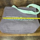 Kenny Chesney Canvas Beach Tote Bag Chillaxification Tour 2020 Gray Zip Close