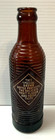Orange Crush Vtg  1940 50   s  - 7 Oz Soda Pop Bottle Beehive Ribbed Brown Glass