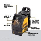 165 Ft  Red Self-leveling Cross-line Laser Level W  3  Aa Batteries   Case