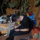 Ukrainian Patch Signed By An Artilleryman  Callsign Smurf  118th Brigade