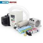 Us Ship   0 8kw 110v Water Cooled Spindle Motor 1 5kw 110v Vfd Inverter 65mm Mount