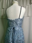 Ellie Wilde Blue Lace Mermaid Formal Gown Spaghetti Strap Tulle Dress