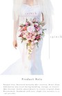 12in  Cascade Wedding Bouquet For Bride  Fuchsia   Pink Cascading Bouquet New