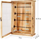 Fishing Lures Storage Display Case Wall Cabinet Tackle Box Small  Wooden 