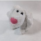 2 Dan Dee Collector s Choice Plush Puppy Dog White Blue Pink Nose Floppy Ears 14
