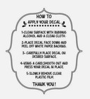  V w  Custom Made Vinyl Decal  4 Diecut Sticker 2x2 Inches Each 