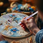 2 Pcs Water Soluble Cross Stitch Pens  Washable Embroidery Design Marker