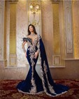 Dubai Luxurious Mermaid Evening Dresses Long Sleeves Prom Gowns Party Dresses