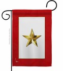 Gold Star Garden Flag Military Service Armed Forces Decorative Yard House Banner