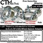 4x 1 25  Thick 5x112 To 5x120 5x4 75 Wheel Spacer Adapter Fit Audi Porsche Macan