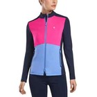 G fore Womens Color Block Full Zip Bomber Jacket S M L Twilight Pink Golf Womens