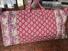 Pierre Deux French Country Floral Quilted Overnight Duffle Bag Vintage