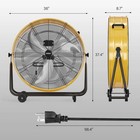 30   Industrial High Velocity Heavy Metal Drum Fan 13 000 Cfm Garage Cooling New
