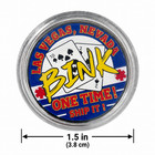 Bink Las Vegas Poker Card Protector     50g Metal Lucky Charm Coin