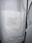 Peaches Women s White Long Sleeve Button Up Lab Coat With Bow On Back Feminine
