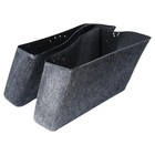 Drop In Saddlebag Carpet Liner For Cvo Electra Low Road King Gray Polyester