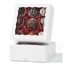 60 Pcs Bakery Boxes With Window  6 X 6 X 2 5 Inches  White Cookie   Pastry Boxes