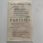 Vintage Disney Spanish Movie Theatre Flyer 1958 Fanrasia Mickey Mouse Rare Film