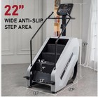 Fitness Continuous Climber Gym Equipment Stair Stepper For Exercise W Led Screen
