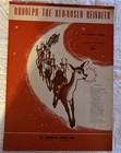 Christmas Vintage Sheet Music Lot Of 4 White Christmas rudolf frosty   1943-1950