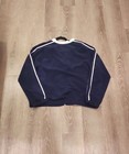 Calvin Klein Women s Navy Blue   White Piping Full Zip Track Jacket