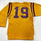 Russell Southern Vintage Yellow Purple Football Jersey Size 40 Usa Made