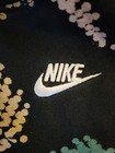 Nike Youth Large Black Abstract Dot Dappled Print Fleece Hoodie Sweatshirt L