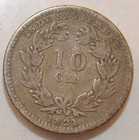 1880 Nicaragua 10 Centavos   Silver