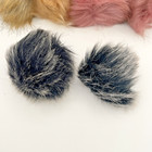 12 Faux Fur Pompoms For Hat Fluffy Keychain Fur Craft 3  Pompom Balls  1