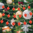 Valentine s Day Red Hearts Heart String Lights   9 8ft 20led Light Red