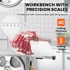 Commercial Bandsaw Machine 2000w Electric Fish Meat Saw Cutter With 8 Blades
