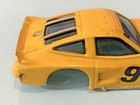 Vintage Afx Aurora Chevy Monza Champion  9 Yellow Slot Car Body - Ho - Body Only