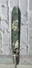 Moss Agate Druzy Quartz Geode Polished Point Slab Crystal Display W  Stand