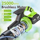 Cordless Leaf Blower Vacuum Electric Lcd   4-speed Modes Handheld 700cfm 2 6 0ah