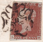 1853 Sg8 1d Red Brown London  11  In Maltese Cross On Cover  lh  Cat   1100 00