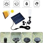 Solar Power Fountain Submersible Floating Water Pump Bird Bath Pond Garden Pool