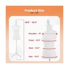 Mannequin Dress Form Female Dress Model Torso Display Mannequin Body 50-63 In   